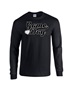 Epic Game Day Volleyball Heart Long Sleeve Cotton Graphic T-Shirts