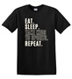 Epic Adult/Youth Eat Sleep Kids Sports Repeat Cotton Graphic T-Shirts