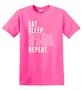 Epic Adult/Youth Eat Sleep Kids Sports Repeat Cotton Graphic T-Shirts