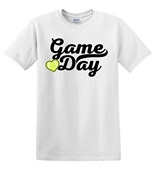 Epic Adult/Youth Game Day Tennis Heart Cotton Graphic T-Shirts