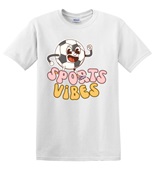 Epic Adult/Youth Sports Vibes Retro Soccer Cotton Graphic T-Shirts