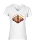 Epic Ladies Family Food Football Thanksgiving Turkey V-Neck Graphic T-Shirts