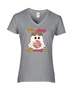 Epic Ladies Say Boo Scary On Cute Disco Ghost V-Neck Graphic T-Shirts