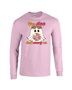 Epic Say Boo Scary On Cute Disco Ghost Long Sleeve Cotton Graphic T-Shirts