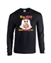 Epic Say Boo Scary On Cute Disco Ghost Long Sleeve Cotton Graphic T-Shirts