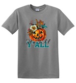 Epic Adult/Youth Its Fall Yall Pumpkin Autumn Cotton Graphic T-Shirts