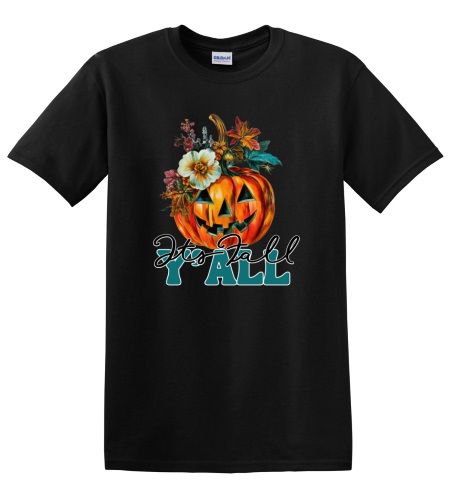 Epic Adult/Youth Its Fall Yall Pumpkin Autumn Cotton Graphic T-Shirts. Free shipping.  Some exclusions apply.