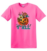 Epic Adult/Youth Its Fall Yall Pumpkin Autumn Cotton Graphic T-Shirts