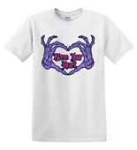 Epic Adult/Youth Bless Your Heart Goth Skeleton Hands Cotton Graphic T-Shirts