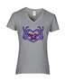 Epic Ladies Bless Your Heart Goth Skeleton Hands V-Neck Graphic T-Shirts