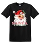 Epic Adult/Youth Santa Is On His Way Vintage Retro Cards Cotton Graphic T-Shirts