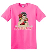 Epic Adult/Youth Tis the Season to be Jolly Snowman Cotton Graphic T-Shirts