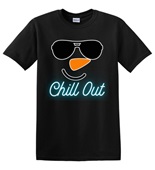 Epic Adult/Youth Snowman Chill Out Cotton Graphic T-Shirts