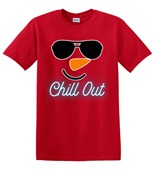 Epic Adult/Youth Snowman Chill Out Cotton Graphic T-Shirts