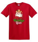 Epic Adult/Youth Merry Christmas Yall Cowboy Santa Cotton Graphic T-Shirts