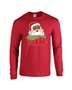 Epic Christmas Vibes Hippie Santa Peace Long Sleeve Cotton Graphic T-Shirts
