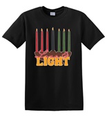 Epic Adult/Youth Kwanzaa Love & Light Kinara Cotton Graphic T-Shirts