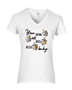 Epic Ladies You Spin Me Right Round Baby Dreidel V-Neck Graphic T-Shirts