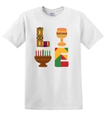 Epic Adult/Youth Kwanzaa LOVE Kinara Goblet Culture Cotton Graphic T-Shirts