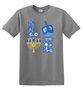 Epic Adult/Youth Hanukkah LOVE Menorah Dreidel Cotton Graphic T-Shirts