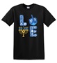 Epic Adult/Youth Hanukkah LOVE Menorah Dreidel Cotton Graphic T-Shirts