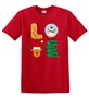 Epic Adult/Youth Christmas LOVE Cookie Snowman Tree Santa Cotton Graphic T-Shirts