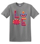 Epic Adult/Youth Diwali LOVE Festival of Lights Rama Cotton Graphic T-Shirts