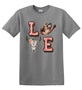 Epic Adult/Youth Pink Western LOVE Country Cowboy Cotton Graphic T-Shirts