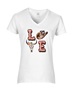 Epic Ladies Pink Western LOVE Country Cowboy V-Neck Graphic T-Shirts