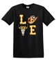 Epic Adult/Youth Sunflower Western LOVE Country Cowboy Cotton Graphic T-Shirts