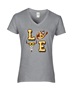 Epic Ladies Sunflower Western LOVE Country Cowboy V-Neck Graphic T-Shirts