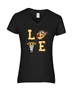 Epic Ladies Sunflower Western LOVE Country Cowboy V-Neck Graphic T-Shirts
