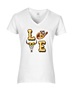 Epic Ladies Sunflower Western LOVE Country Cowboy V-Neck Graphic T-Shirts