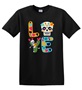 Epic Adult/Youth LOVE Sugar Skulls Mexico Day of the Dead Cotton Graphic T-Shirts