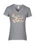 Epic Ladies Its All Gravy Baby Retro Vibe V-Neck Graphic T-Shirts