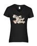 Epic Ladies Its All Gravy Baby Retro Vibe V-Neck Graphic T-Shirts
