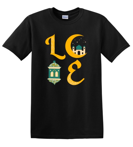 Epic Adult/Youth Ramadan LOVE Happy Ramadhan Mubarak Cotton Graphic T-Shirts. Free shipping.  Some exclusions apply.