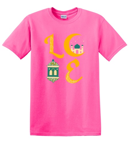 Epic Adult/Youth Ramadan LOVE Happy Ramadhan Mubarak Cotton Graphic T-Shirts. Free shipping.  Some exclusions apply.