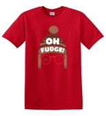 Epic Adult/Youth Oh Fudge Shoot Your Eye Christmas Story Cotton Graphic T-Shirts