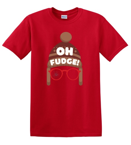 Epic Adult/Youth Oh Fudge Shoot Your Eye Christmas Story Cotton Graphic T-Shirts. Free shipping.  Some exclusions apply.