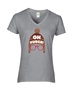 Epic Ladies Oh Fudge Shoot Your Eye Christmas Story V-Neck Graphic T-Shirts