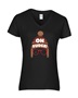 Epic Ladies Oh Fudge Shoot Your Eye Christmas Story V-Neck Graphic T-Shirts