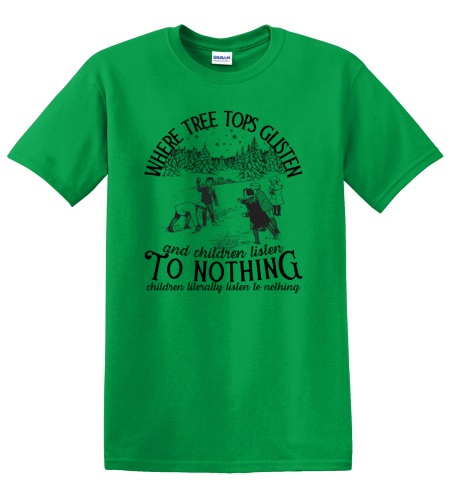 Epic Adult/Youth Trees Glisten Children Listen to Nothing Cotton Graphic T-Shirts