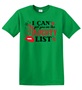 Epic Adult/Youth I Can Get You On Naughty List Black Cotton Graphic T-Shirts