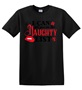 Epic Adult/Youth I Can Get You On Naughty List Black Cotton Graphic T-Shirts