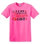 Epic Adult/Youth I Can Get You On Naughty List Black Cotton Graphic T-Shirts