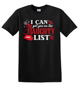 Epic Adult/Youth I Can Get You On The Naughty List White Cotton Graphic T-Shirts
