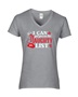 Epic Ladies I Can Get You On The Naughty List White V-Neck Graphic T-Shirts