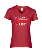 Epic Ladies I Can Get You On The Naughty List White V-Neck Graphic T-Shirts