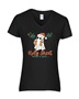 Epic Ladies Ho Ho Holy Sheet What A Year Coffee V-Neck Graphic T-Shirts